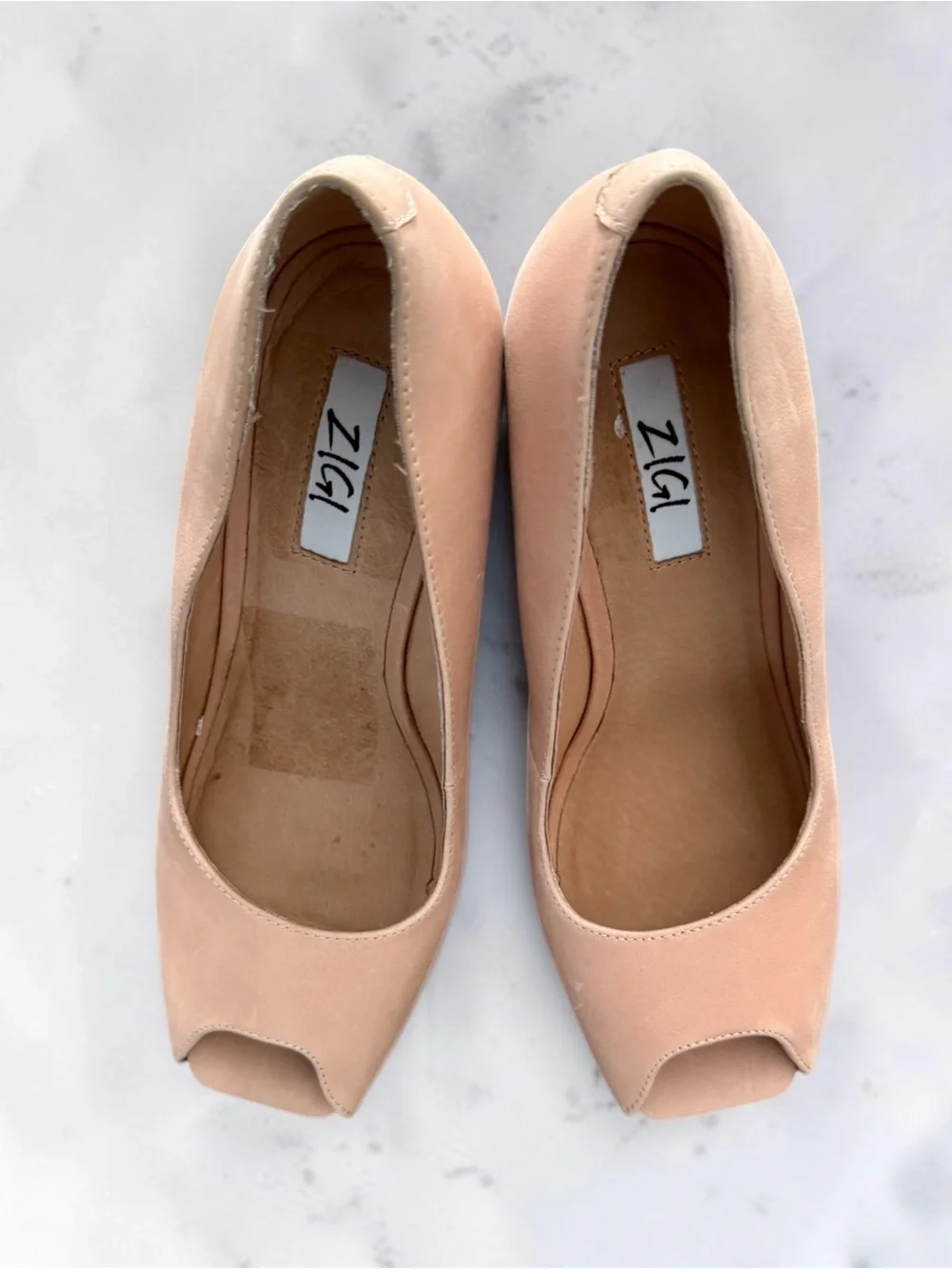 Nwot Zigi Milluh Peep Toe Platform Wedge Sandal